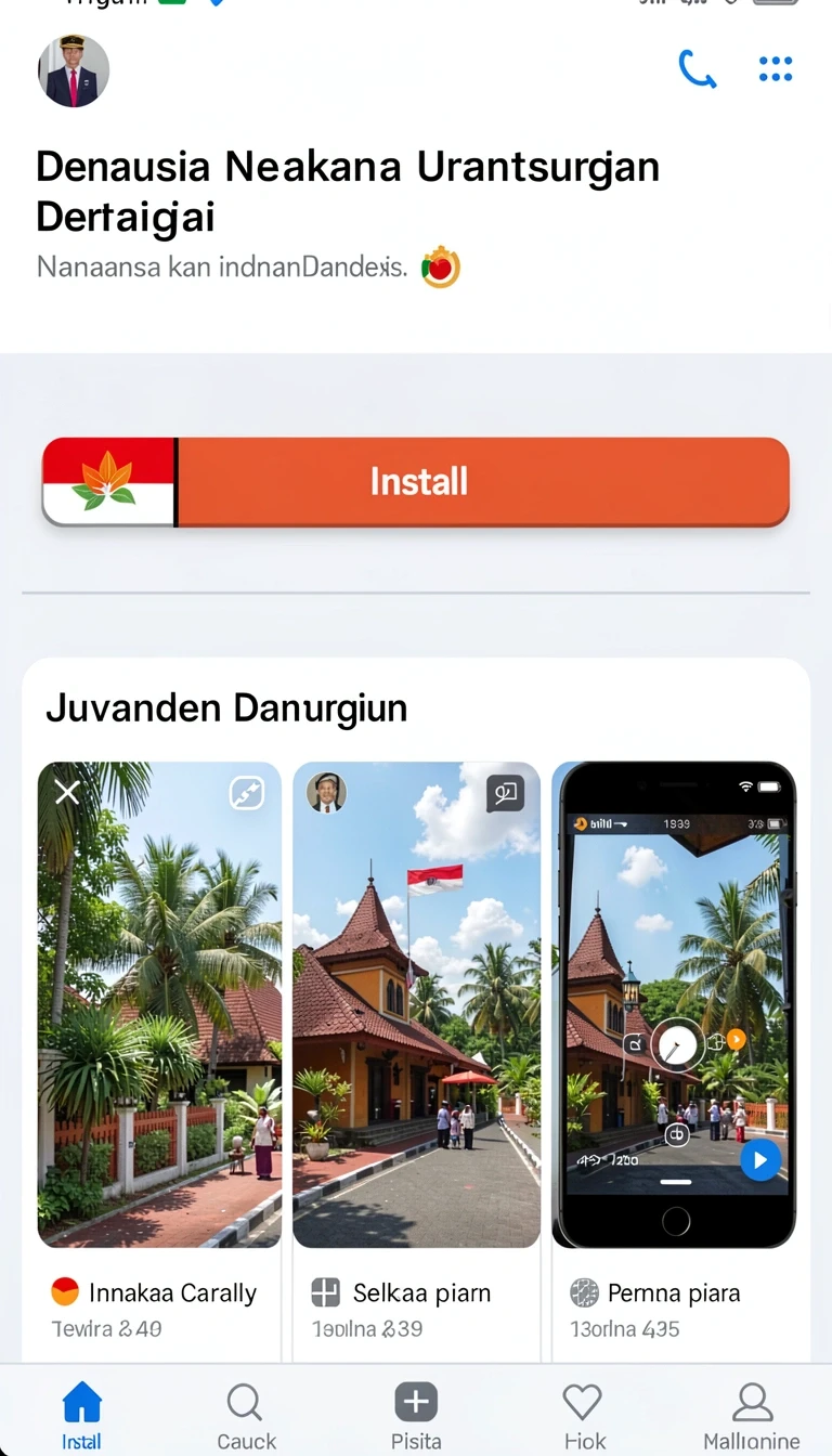 Tampilan utama aplikasi Review Aplikasi support yang intuitif dan efisien.